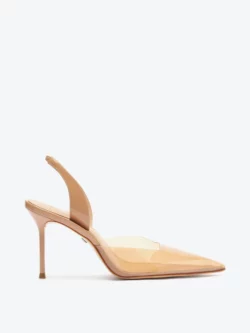Schutz Pump Hot Transparency Couro e Vinil