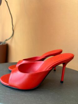Schutz Sandália Tamanco Vermelho