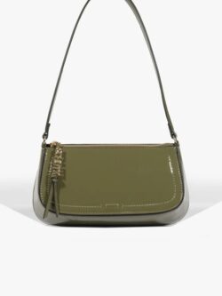 Schutz Bolsa Maxi Tina Verniz Verde