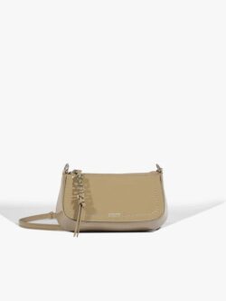 Schutz Bolsa Tiracolo Mini Tina Verniz Bege
