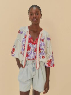 Farm Bermuda Jeans Baggy Baixa