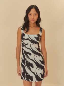 Farm Vestido Curto Estampado Panteras