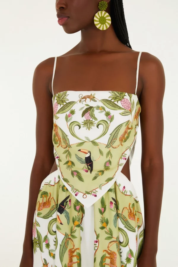 Farm Vestido Lenço Estampado Floresta Doce - Imagem 2
