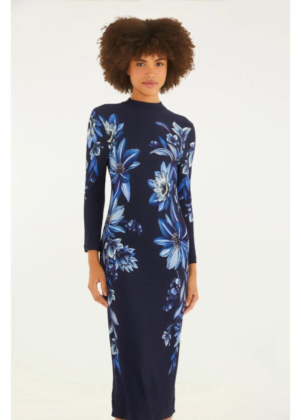 Farm Vestido Midi Estampado Floral Tati - Imagem 3