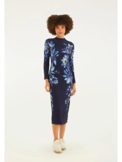 Farm Vestido Midi Estampado Floral Tati