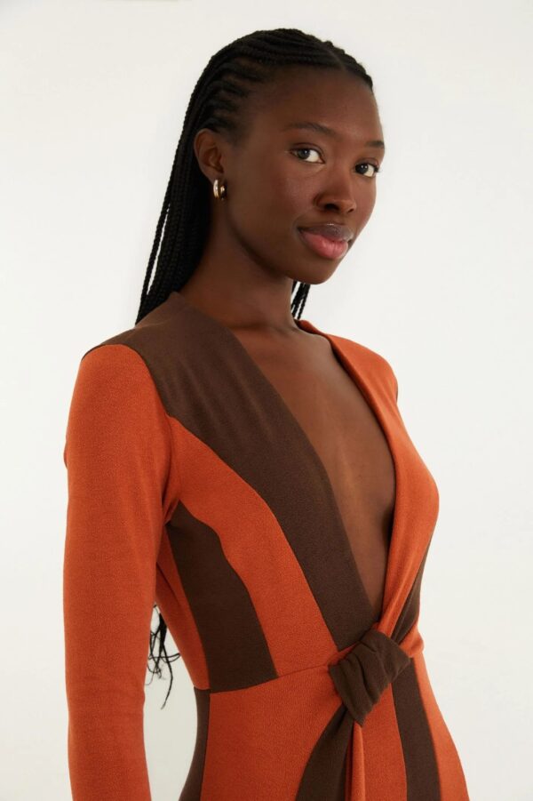 Farm Vestido Decote Crepe - Imagem 2