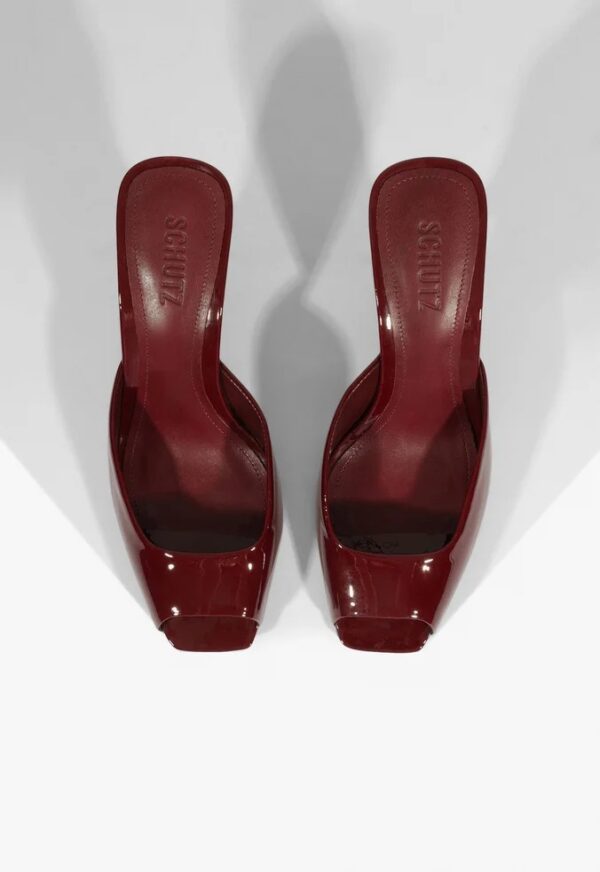 Schutz Mule Estella Couro Vinho - Imagem 3