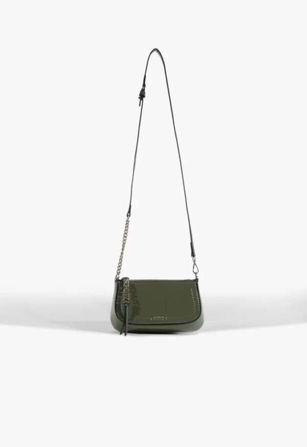 Schutz Bolsa Tiracolo Mini Tina Verniz Verde - Imagem 7