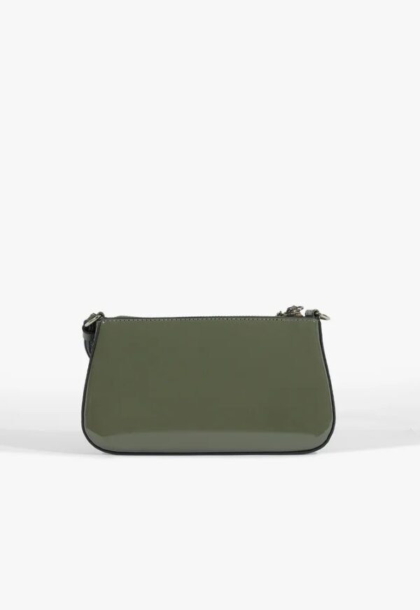 Schutz Bolsa Tiracolo Mini Tina Verniz Verde - Imagem 6