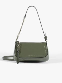 Schutz Bolsa Tiracolo Mini Tina Verniz Verde