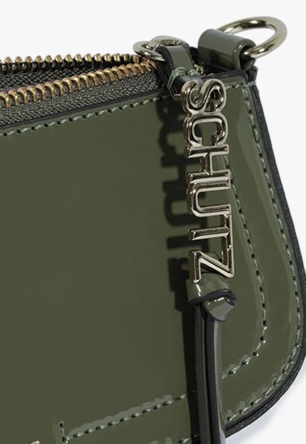 Schutz Bolsa Tiracolo Mini Tina Verniz Verde - Imagem 2