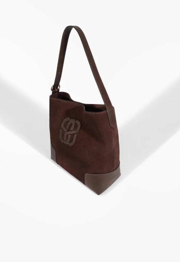 Schutz Bolsa Hobo Camurça Marrom - Imagem 2