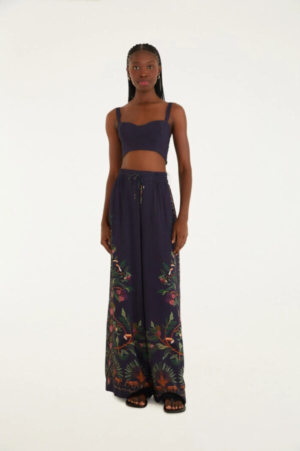 Farm Calça Pantalona Floresta Doce