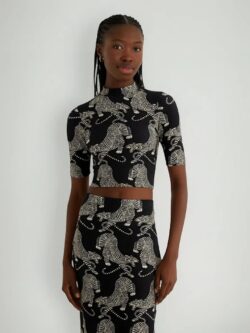 Farm Blusa Cropped Tigres