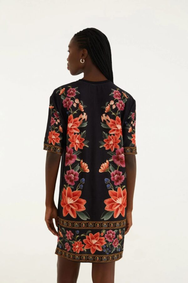 Farm Vestido T-Shirt Basico Estampado Floral Belle - Imagem 3