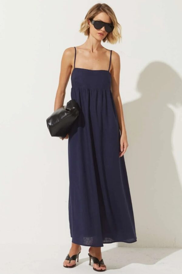 Le Blog Vestido Raissa Azul Marinho