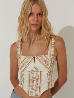 Le Blog Corselet Naomi Estampa Liberty Stripe
