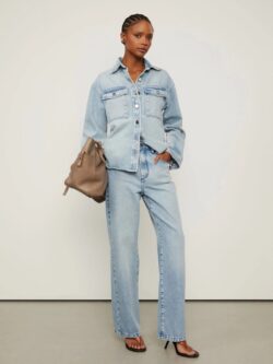 Animale Calça Jeans Reta Com Lavagem Clara