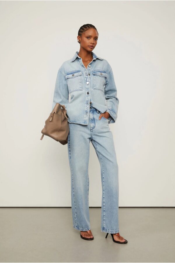 Animale Calça Jeans Reta Com Lavagem Clara