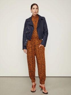 Animale Calça Bomber Cós De Elástico De Viscose Estampada