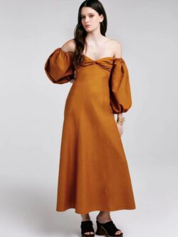 NV Vestido Paola - Amarelo Ambar