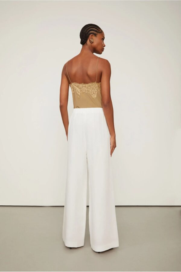 Animale Calça Pantalona Basic Com Linho Off White - Imagem 4