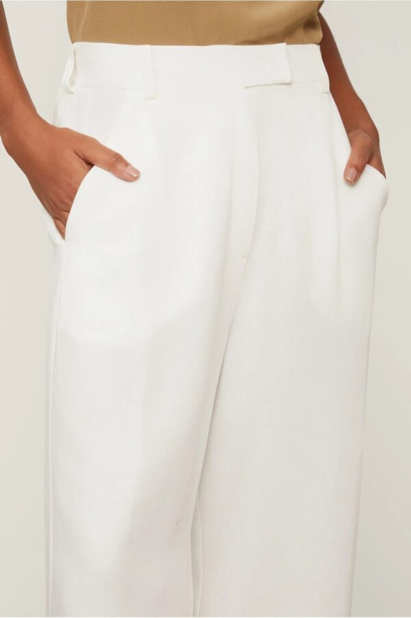 Animale Calça Pantalona Basic Com Linho Off White - Imagem 2