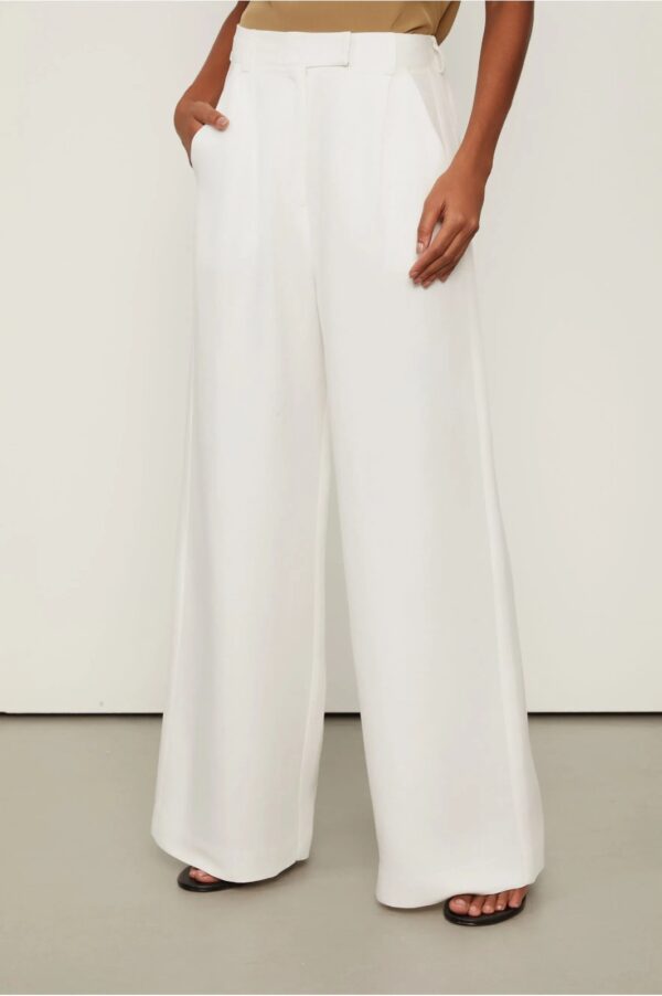 Animale Calça Pantalona Basic Com Linho Off White - Imagem 3