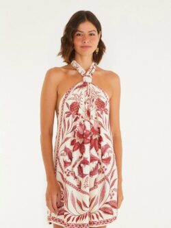Farm Vestido Curto Estampado Nina