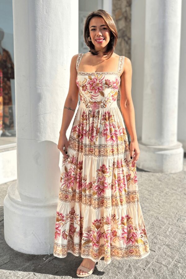Farm Vestido Cropped Estampado Jardim Majestoso - Imagem 4