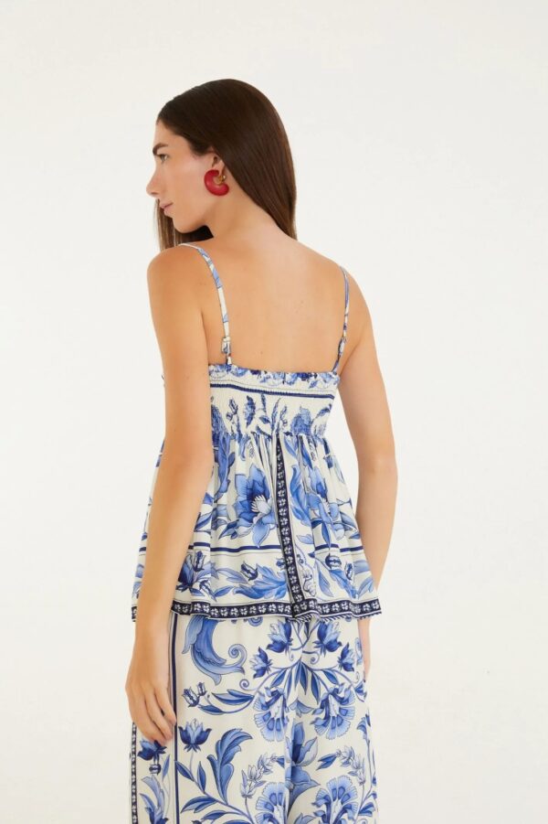 Farm Blusa Alcinhas Estampada Natália - Imagem 3