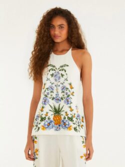 Farm Blusa Estampada Floral Penélope