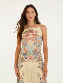 Farm Blusa Lenço Estampada Encanto Boho
