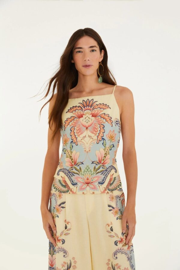 Farm Blusa Lenço Estampada Encanto Boho