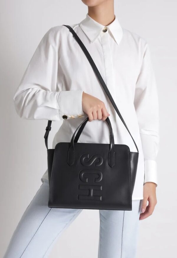 Schutz Bolsa Tote Média Tassy Preta - Imagem 6