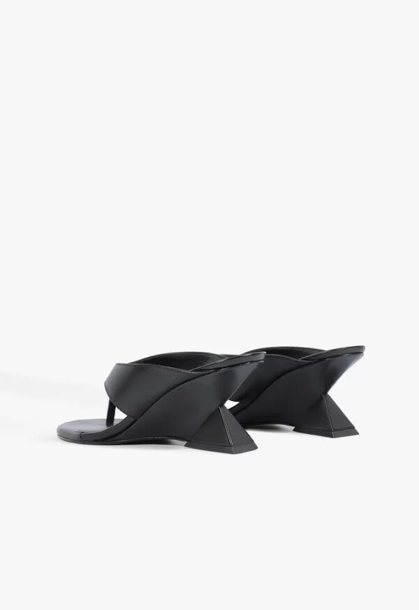 Schutz Sandália Mule Couro Preta - Imagem 4