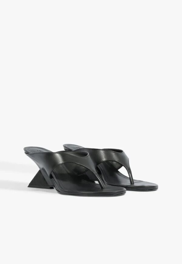 Schutz Sandália Mule Couro Preta - Imagem 3