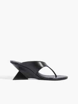 Schutz Sandália Mule Couro Preta