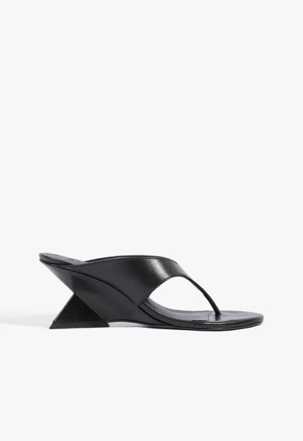 Schutz Sandália Mule Couro Preta