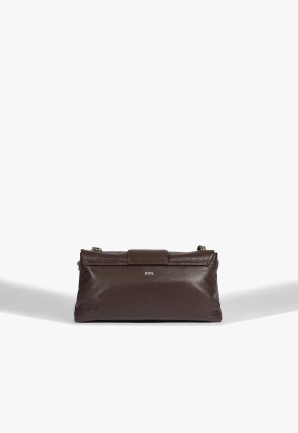 Schutz Bolsa Marrom Couro - Imagem 4