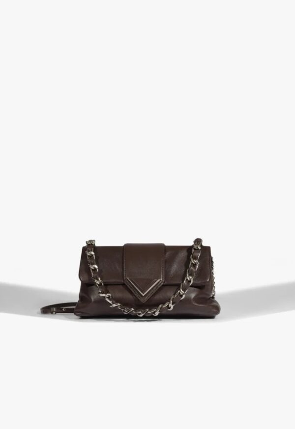 Schutz Bolsa Marrom Couro