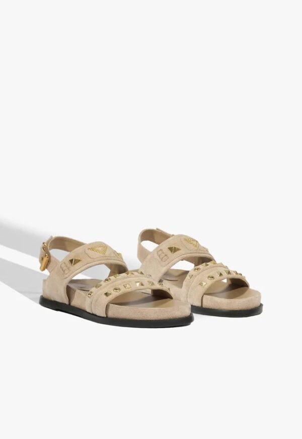 Schutz Sandália de Couro Nude - Imagem 2