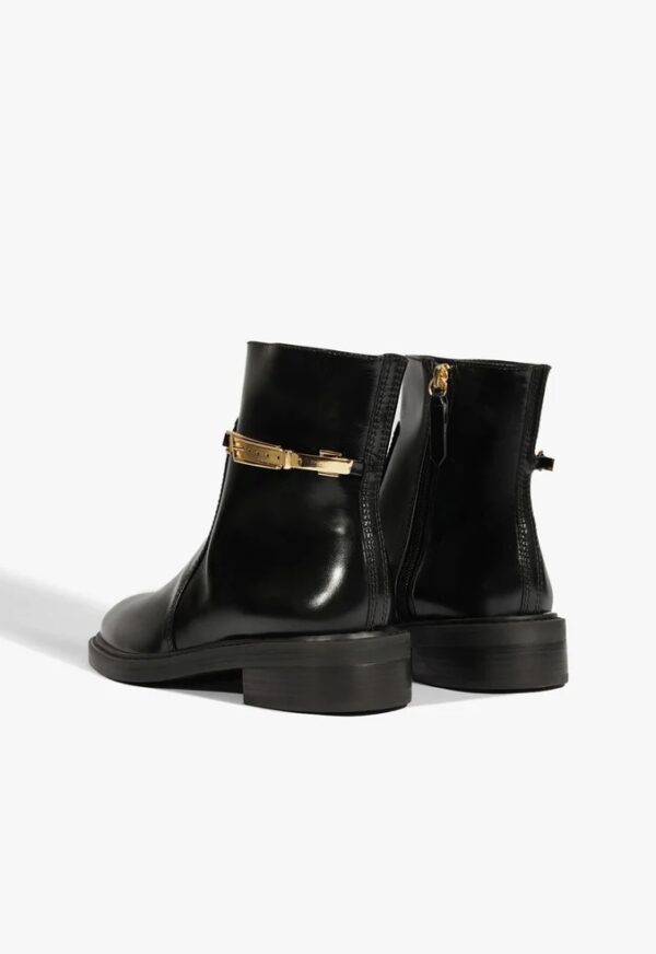 Schutz Bota Cano Baixo Couro Preto - Imagem 4