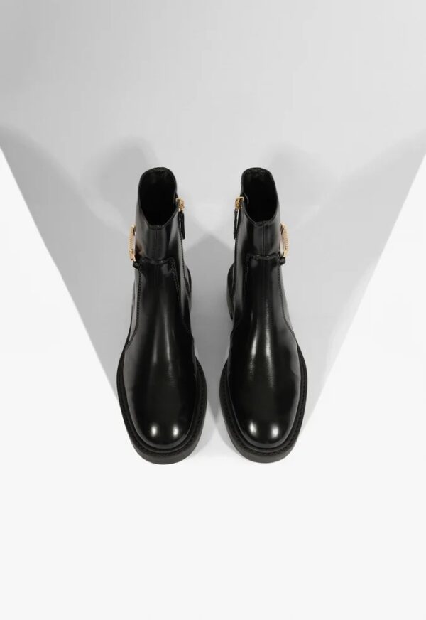 Schutz Bota Cano Baixo Couro Preto - Imagem 2