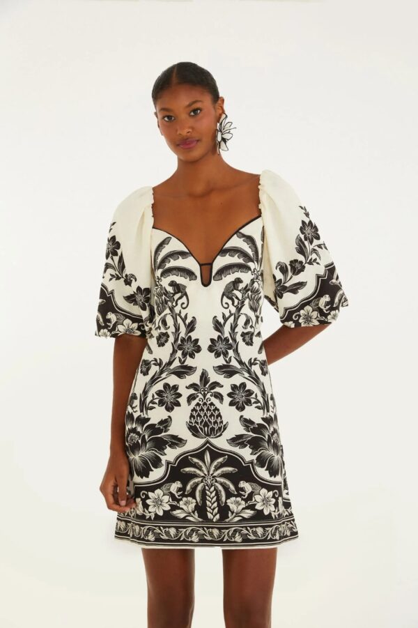 Vestido Curto Estampado Guanacaste - Imagem 3