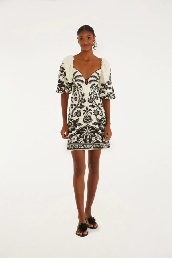 Vestido Curto Estampado Guanacaste
