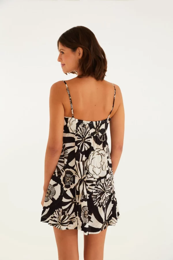 Farm Vestido Curto Estampado Flora - Imagem 3