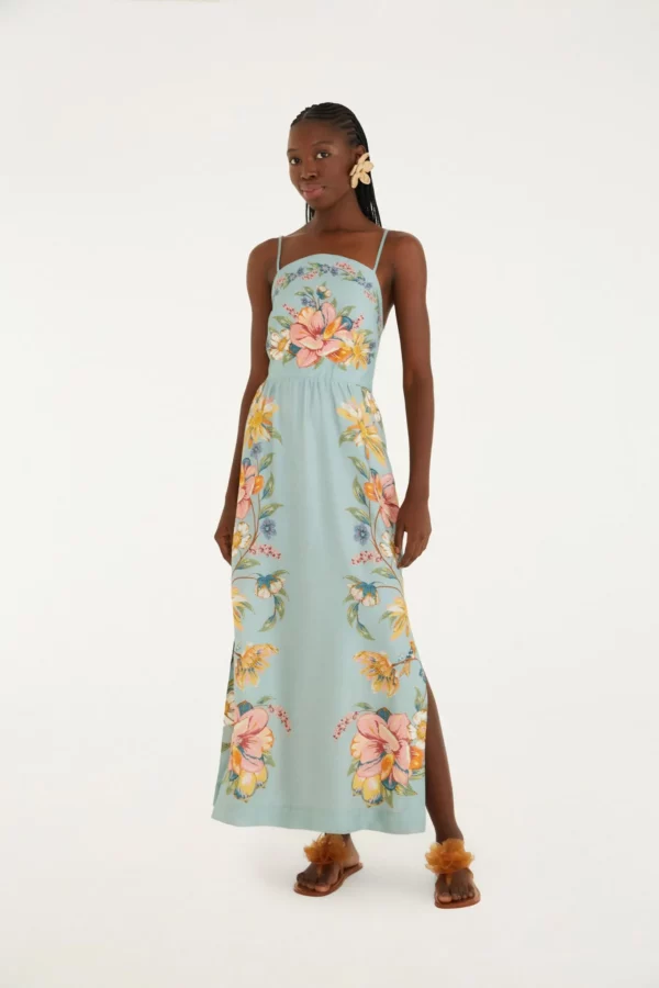 Farm Vestido Cropped Estampado Maira