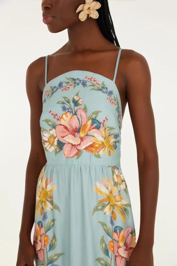 Farm Vestido Cropped Estampado Maira - Imagem 3