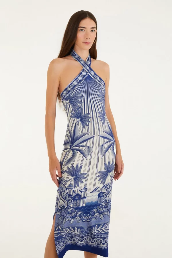 Farm Vestido Midi Estampado Afeto Tropical - Imagem 2